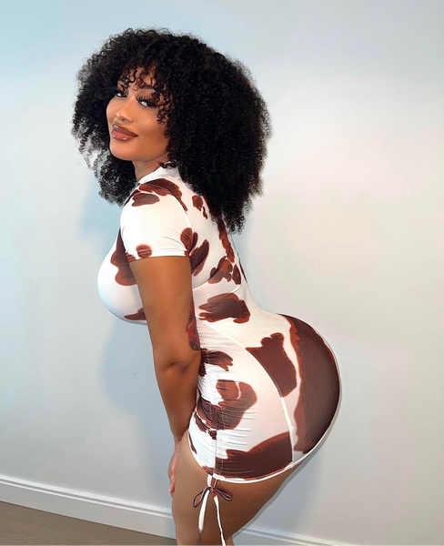 Montana Cream & Cocoa Mini Dress