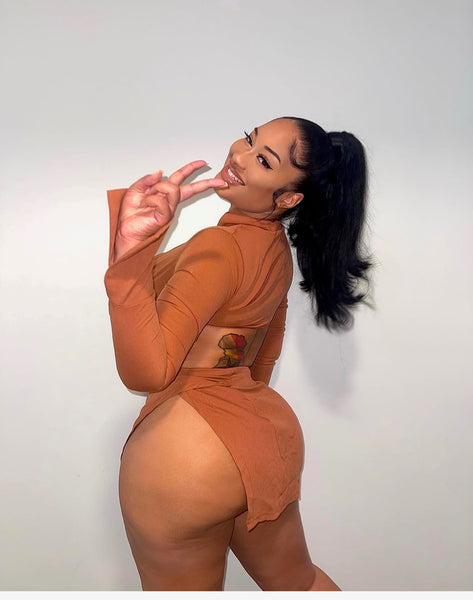Brown Sugar Baddie Skirt Set