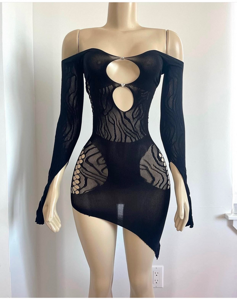 Forbidden Liquid Lace Mini Dress