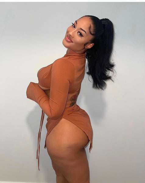 Brown Sugar Baddie Skirt Set