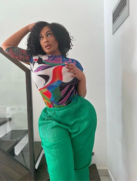 Alani Crush Pleats Pants